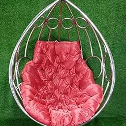 Kaushalendra Stainless Steel Hammock Swing Chair - 1 Seater, 150 kg Capacity with Cushion & Accessory-image-94