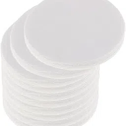 FABLOFT 100Pcs Round Ceramic Fiber Insulation Blanket Microwave Kiln Shelf Paper-picture-13