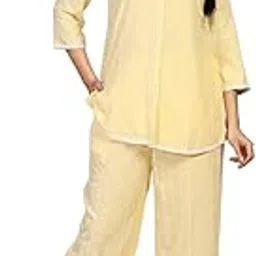 aurelia Women's Embroidered A-Line Crepe Top with Palazzo Set-picture-37