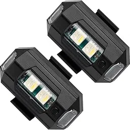 NSV Blinking LED Bicycle Helmet Light, 7 Colors, USB Rechargeable, Aircraft Strobe Effect (2)-image-28