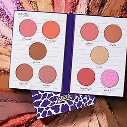 COSLUXE IMAGIC 10 Color Blusher Palette | The Blush Book Private Collection | Long Lasting High Pigment Matte Pressed Powder Blush 39.8g for Women and Girl image 1