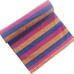 Sharan Elegance 100% Pure Cotton BlanketSingle Size/Light Weight Pure Cotton Blanket for Daily Use/Soft Bedsheet/Top Sheet/Throw Blanket Set of 1 (Blue-Pink)-picture-19