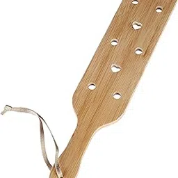 DOMG Bamboo Wood Paddle Lightweight Wooden Paddle with Airflow Holes, 13.3 Inch-picture-21