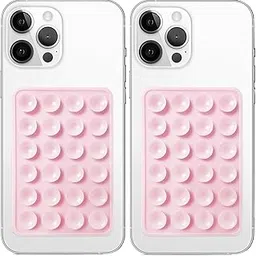 SHINESTAR Silicone Suction Phone Case Mount, Silicon Adhesive Phone Grip for Smartphones, Hands-Free Mirror Shower Phone Holder for Selfies, Videos (Pink) (Pack of 2)-picture-42
