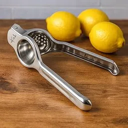 Stainless Steel Lemon Squeezer 2-in-1 with Bottle Opener | Heavy Duty Citrus Juicer Extractor | Comfortable Vinyl Handle, Easy to Use & Clean, Kitchen Tool for Home & Bar-picture-10