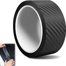 Carbon Film, Car Door Sill Plates, Carbon Fibre Sticker, 3 cm x 5 m Carbon Fibre Film, 6D Car Film, Matt Black, Self-Adhesive Protection, Paint Protection Film for Car, Door Sill Protection for Car-picture-26