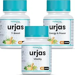 myupchar ayurveda Urjas Energy & Power | T-Boost | Vitality Pack of 3 (60 Capsules each)-picture-35