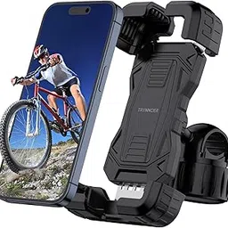 Upgrade quick install Bike Phone Mount Holder, Adjustable Cell Phone Holder Mount for e-Bike Bicycle Motorcycle, Cellphone Cradle Clip for iPhone 16 Pro Max/Plus, and all 4.7"- 6.8" Cell Phones-image-49