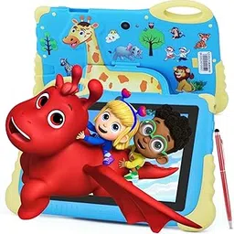 2024 Kids Tablet for 3-7, 7" Android 13 Tablet for Kids, 4GB+32GB(512GB TF), Parental Control, Eye Protection Screen, 1024x600 Resolution Toddler Tablets with iWawa Pre-Installed for Boys Girls - Red-picture-15
