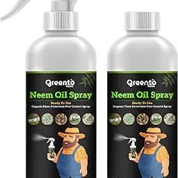 Greento Neem Oil Spray for Plants 400 ml – Ready to Use | Organic Insect & Fungus Control | Protects Against Aphids, Mealybugs, Thrips, Whiteflies | Natural Plant Care & Garden Pest Solution-image-93