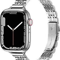 Fullmosa Slim Metal Band [No Watch] Compatible with Apple Watch Strap 41mm 40mm 38mm 46mm 45mm 44mm 42mm 49mm,Thin Strap for iWatch Ultra/Ultra2 Series 10/9/8/7/6/5/4/3 2/1/SE/SE2-image-29