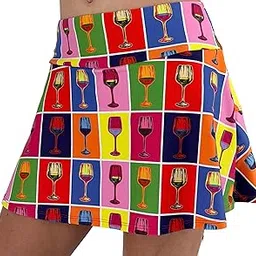 queen of the court Red Winehol Performance Tennis Skirt | Pickleball Skort | Athletic Skirt with Red Shorts-picture-47