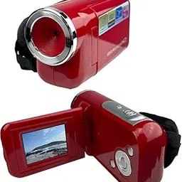 Acuvar 16MP Megapixel Compact Digital Camcorder with HD Video and Photos 16x Zoom with 2.4" Screen and USB Cable (Red, Camera Only)-image-58
