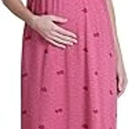 secret wish Hosiery Maternity Nighty/Maxi Nighty/Free Size/Feeding/Nursing/Zipper/Tie-Up Belt-picture-42