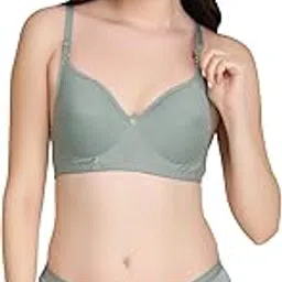 liigne Non Padded Bra Panty Set - Made of Pure Cotton Full Coverage Non Wired Seamless Pushup Soft Cup for T-Shirt Saree Dress Sports Garment for Daily Use Everyday-picture-18