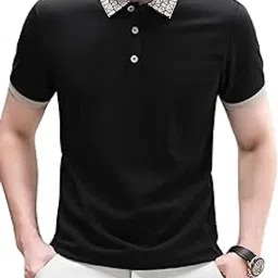 Men's Solid Regular Fit Polo Shirt-image-8