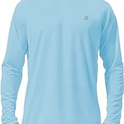 roadbox Fishing Shirts for Men Long Sleeve UV Sun Protection Tops UPF 50+ Blue-picture-22