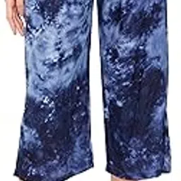tnq Women Rayon Culottes || Tie-Die Culotte || Rayon Capri Trouser || Belted Culottes with Pockets-picture-22