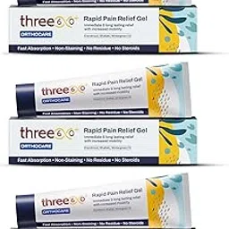 three60+ RAPID PAIN RELIEF Gel | Get Immediate and Long Lasting Relief from Arthritis Pain | Erandmool, Nirgundi, Wintergreen Oil, and Shallaki | Fast-Absorption | Non-Staining | 50g Gel Pack of 3-picture-31