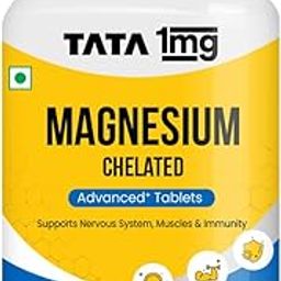 Tata 1mg Chelated Magnesium Plus Tablet with Zinc, Vitamin B6, Helps To Improve Magnesium Supplement Absorption And Effectiveness For Men & Women (Pack Of 60 Tablets)-picture-6