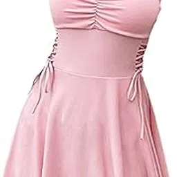 enakshi (label) Women Swimsuits Solid V-Neck Push Up Swim Skirt Beach Bathing Suit Pink XL|Clothing, Shoes & Accessories | Womens Clothing | Swimwear-picture-21