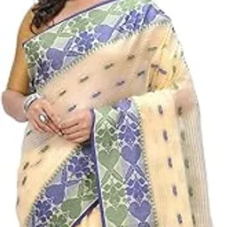 db desh bidesh Women's Pure Tant cotton handloom cotton sarees cotton silk Noyonchuri design georgette kalamkari soft silk saree cotton printed latest, design without blouse piece for women-picture-51