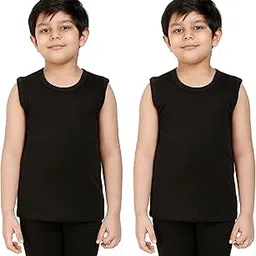 Splash Kids (Unisex) Sleeveless Thermal Tops/Uppers - Pack of 2 Pcs.-picture-16