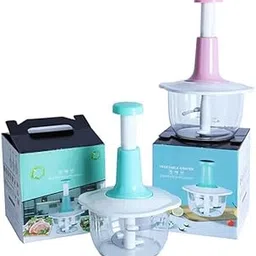 Nexiva Mini Vegetable Push Chopper 800ml Blue | Manual Handy Food Chopper for Vegetables, Fruits, Nuts | Durable, Easy to Clean Kitchen Tool-picture-13