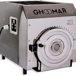 GHOOMAR Mini Mill Professional Flour Grinder, Stainless Steel, 6 kg/hr Capacity, 1 HP Motor with Stand, Portable Design-image-20