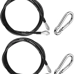 2 Pack 39 Inch Fitness Extension Cable,Fitness Extension Rope Attachments Home Gym Cable Pulley System Fitness Cable for Tricep Pull Down and Leg Exercise Home Gym Machine Accessories-picture-15