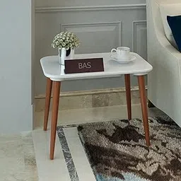 BAS Brwon Art Shoppee Fold-able Rectangle Shaped Side Table/Tea Coffee Breakfast and Laptop Table ( Engineered Wood,White )-picture-56