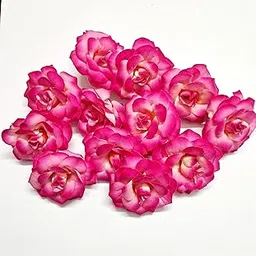 Shoproducts Artificial Roses 12 pcs (4 cm) for Anniversary, Home Decor, Birthday, Valentine's Day, Pooja Room - Rose Fabric-picture-19