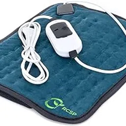 RCSP Electric Heating Pad for Pain Relief and Comfort - Fast-Heating, Washable Cover, Auto-Off - Ideal for Back, Neck, Shoulders, Cramps, Abdominal (GREEN) RC-image-79