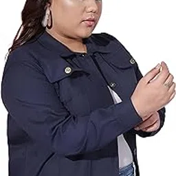 one amore Luxurious Plus Size Denim Jacket for Women-picture-26