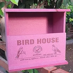 Pink Bird House for Doves and Pigeons with Ventilation, Waterproof-image-0