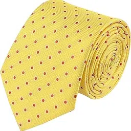 Kavove The Enchanting Polka Dot Dark Grey Necktie For Men-image-38