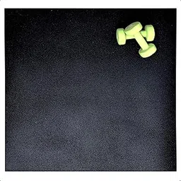 RevTime Ultra Thick GYM Weights Mat, 39.5"x39.5" (1mx1m) 1/2" Thick Anti-Vibration Mat for Home Gym, Indoor Outdoor Fitness Mat, Heavy Duty Exercise Mat, Black-image-3