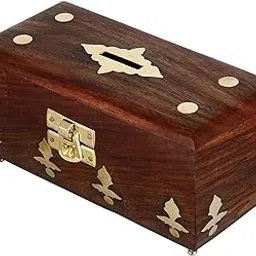 ITOS365 Handicrafted Wooden Money Bank - Coin Saving Box - Piggy Bank - Gifts for Kids, Girls, Boys & Adults-picture-17