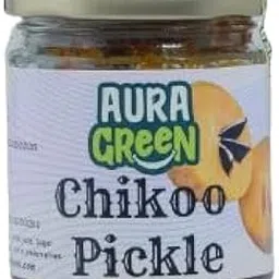 Aura Green Chikoo Pickle ǀ 100% All Natural ǀ Vegan ǀ Gluten Free ǀ No Artificial Preservatives ǀ Trans Fat Free ǀ Low Calories ǀ Oil Free ǀ Chikoo Flavour, 200 grm Each (Pack of 1)-picture-22