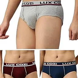 lux cozi Bigshot Men's Cotton Brief (Pack of 3)-picture-24