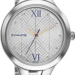 sonata Workwear White Dial Women Watch with Stainless Steel Strap-NS8151SM06-picture-32