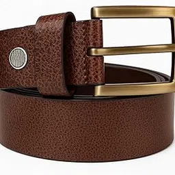 aurenhide Genuine Leather Belt for Men - A British Brand - Crafted in India - 35mm Width - Formal and Casual Wear - Brown Pattern design - Fits 28-46 Inch Waist - ZCB-208-picture-18