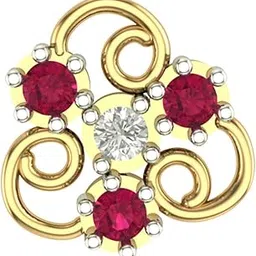 dishis 18K/14K Yellow/Rose/White Gold and Diamond Nose Pin(Screw) for Women-picture-19