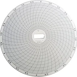 Supco CR1000-4 Chart Paper for 6" Circular Recorders; 6 Hour, 0 to 250°F, 60/pk-picture-10