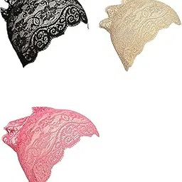Under Hijab Scarf Women's Cap | Lycra Lace Tube Girls Cap| Hijab Tube Cap for Women| 3 Pcs Scarf Cap-image-12