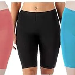 regalia procot Cotton Slip Shorts Underskirt Safety Shorts Under Dresses for Women Seamless Briefs Anti Chafing Underwear Panties Mid Thigh Boyshorts Cycling Shorts Regular and Plus Sizes Combo Pack-picture-13