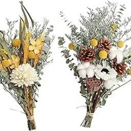 MERISHOPP® 2pieces Natural Dried Flower Floral Crafts for Home Wedding Party |Home & Garden | Home Decor| Floral Decor-picture-43