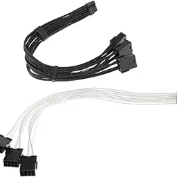 Generic Extension Cables Extender 12+4 Pin to 3 GPU 8Pins 30cm 18AWG for RTX3090Ti Black-picture-47