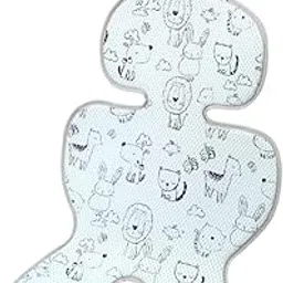 SNAPPSY Baby Stroller Mat Portable Stroller Seat Pad for Stroller High Chair Outside Blue-image-9