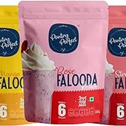 Pantry Perfect Mango, Rose & Strawberry Falooda Mix- Pack of 3 (Each 200g) I Premium I Instant Falooda Mix | Rich, Smooth & Creamy Texture | Delicious & Refreshing Taste | Ready to Eat-picture-31